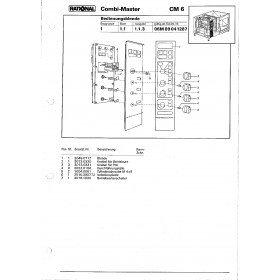 Деталировка Пароконвектомат электр. Rational CM6 06M89041287-