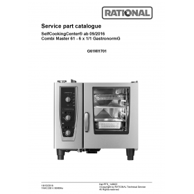 Деталировка Пароконвектомат газ. Rational CM61-1NAC230V50-60Hz