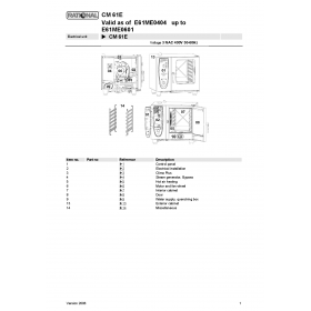 Деталировка Пароконвектомат электр. Rational CM61-E61ME