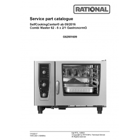 Деталировка Пароконвектомат газ. Rational CM62-1NAC230V50-60Hz