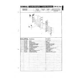 Деталировка Пароконвектомат газ. Rational CM62-1NAC230V50Hz