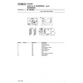 Деталировка Пароконвектомат электр. Rational CM62-E62ME