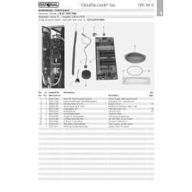 Деталировка Пароконвектомат газ. Rational CPC101-1NAC230V50Hz G11CA97101001-