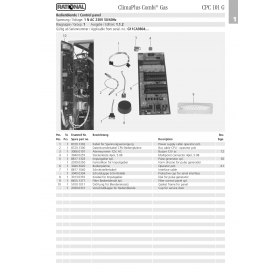 Деталировка Пароконвектомат газ. Rational CPC101-1NAC230V50Hz G11CB9902101015001-