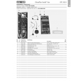 Деталировка Пароконвектомат газ. Rational CPC102-1NAC230V50-60Hz G12CA98021001-