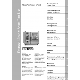 Деталировка Пароконвектомат электр. Rational CPC61-3NAC400V50Hz E61CA97061001-