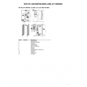 Деталировка Пароконвектомат электр. Rational SCC101-3AC200V50-60Hz-L000 E11SE0404-