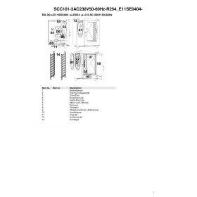 Деталировка Пароконвектомат электр. Rational SCC101-3AC230V50-60Hz-R254