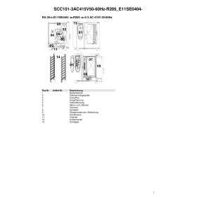 Деталировка Пароконвектомат электр. Rational SCC101-3AC415V50-60Hz-R205