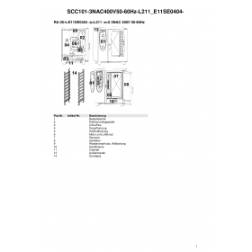 Деталировка Пароконвектомат электр. Rational SCC101-3NAC400V50-60Hz-L211