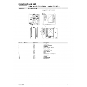 Деталировка Пароконвектомат электр. Rational SCC102-E12SE