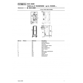 Деталировка Пароконвектомат электр. Rational SCC202-E22SE