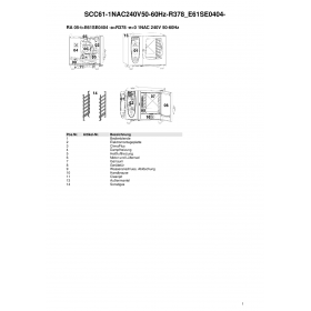 Деталировка Пароконвектомат электр. Rational SCC61-1NAC240V50-60Hz-R378