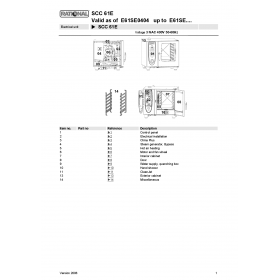 Деталировка Пароконвектомат электр. Rational SCC61-E61SE