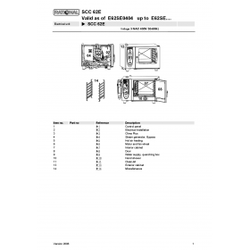 Деталировка Пароконвектомат электр. Rational SCC62-E62SE