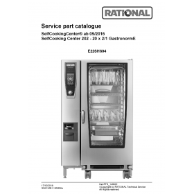 Деталировка Пароконвектомат электр. Rational SCCWE202-3NAC400V50-60Hz E22SI1604-