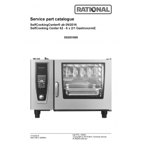 Деталировка Пароконвектомат электр. Rational SCCWE62-3NAC400V50-60Hz E62SI1608-