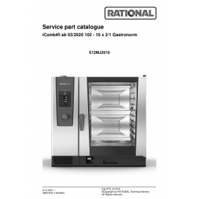 Деталировка Пароконвектомат электр. Rational iCP-10-2-1E-3NAC400V50-60Hz E12MJ2010-