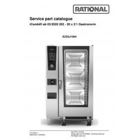 Деталировка Пароконвектомат электр. Rational iCP-20-2-1E-3NAC400V50-60Hz E22SJ1904-