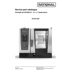 Деталировка Пароконвектомат электр. Rational iCP-6-1-1E-3NAC400V50-60Hz E61MJ1908-