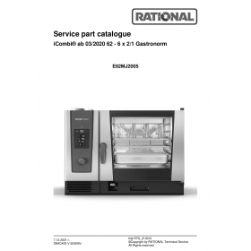 Деталировка Пароконвектомат электр. Rational iCP-6-2-1E-3NAC400V50-60Hz E62MJ2005-