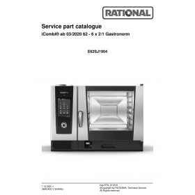 Деталировка Пароконвектомат электр. Rational iCP-6-2-1E-3NAC400V50-60Hz E62SJ1904-