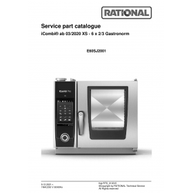 Деталировка Пароконвектомат электр. Rational iCP-XS-6-2-3E-1NAC230V50-60Hz E60SJ2001-