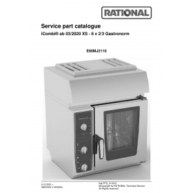 Деталировка Пароконвектомат электр. Rational iCP-XS-6-2-3E-3NAC400V50-60Hz E60MJ2110-