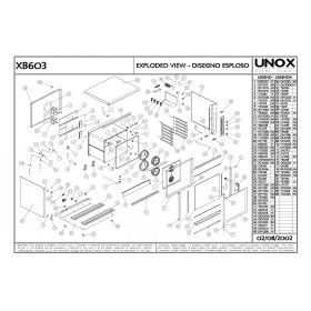 Деталировка Печь с горячим обдувом электр. Unox XB603 200208-