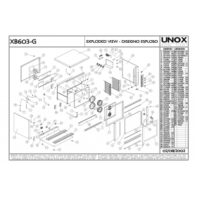 Деталировка Печь с горячим обдувом газ. Unox XB603G 200208-