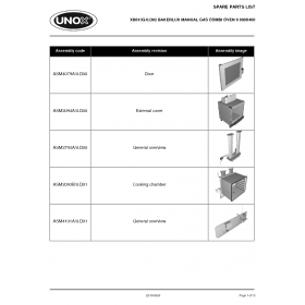 Деталировка Печь с горячим обдувом газ. Unox XB613G XB613G-0.D02