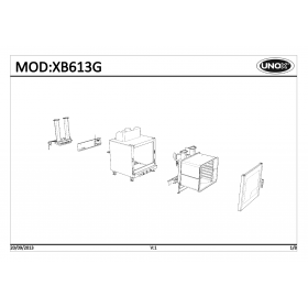 Деталировка Печь с горячим обдувом газ. Unox XB613G-0D00