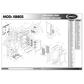 Деталировка Печь с горячим обдувом электр. Unox XB803-700