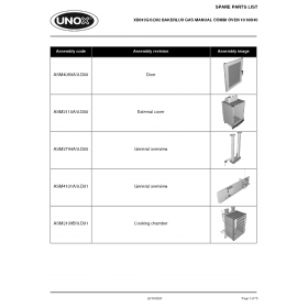 Деталировка Печь с горячим обдувом газ. Unox XB813G XB813G-0.D02