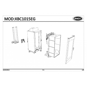 Деталировка Печь с горячим обдувом газ. Unox XBC1015EG-0D00