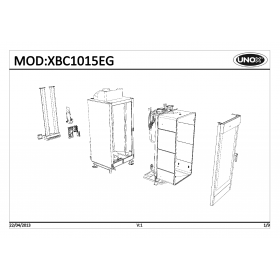 Деталировка Печь с горячим обдувом газ. Unox XBC1015EG-0D02