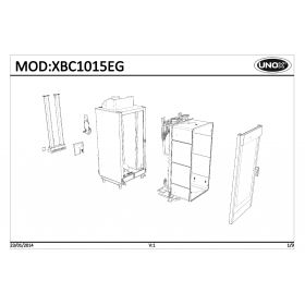 Деталировка Печь с горячим обдувом газ. Unox XBC1015EG-0D05