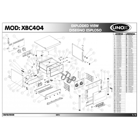 Деталировка Печь с горячим обдувом электр. Unox XBC404 200802-