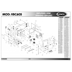 Деталировка Печь с горячим обдувом электр. Unox XBC605 201004-