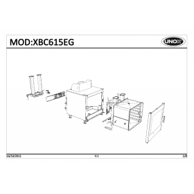 Деталировка Печь с горячим обдувом газ. Unox XBC615EG-0D00