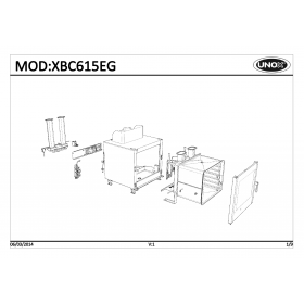 Деталировка Печь с горячим обдувом газ. Unox XBC615EG-0D05