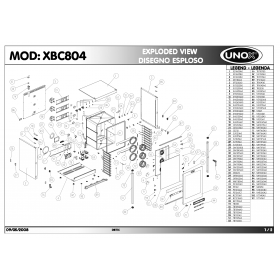 Деталировка Печь с горячим обдувом электр. Unox XBC804 200805-