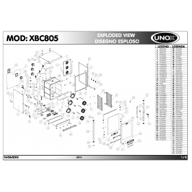 Деталировка Печь с горячим обдувом электр. Unox XBC805 201004-