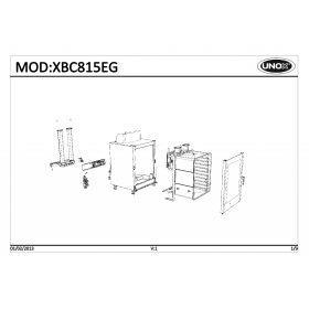 Деталировка Печь с горячим обдувом газ. Unox XBC815EG-0D02