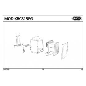 Деталировка Печь с горячим обдувом газ. Unox XBC815EG-0D05