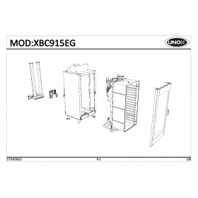 Деталировка Печь с горячим обдувом газ. Unox XBC915EG-0D00