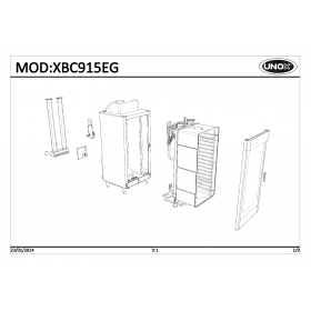 Деталировка Печь с горячим обдувом газ. Unox XBC915EG-0D05