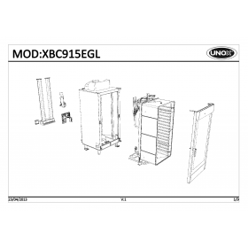 Деталировка Печь с горячим обдувом газ. Unox XBC915EGL-0D02