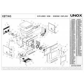 Деталировка Печь с горячим обдувом электр. Unox XBT146 200402-