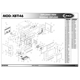 Деталировка Печь с горячим обдувом электр. Unox XBT146-60